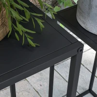 Outsunny Set of 2 Plant Stands, Decorative Flower Display Holder for Living Room Balcony(m-9)