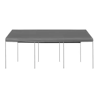 Outsunny 10' x 20' Heavy Duty Outdoor Carport Awning/Canopy with Weather-Fighting Material & Anchor Kit, Grey(m-11)