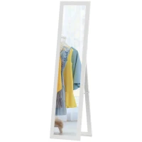 HOMCOM 15" x 62" Full Length Mirror for Bedroom, Free Standing Dressing Mirror, Wall Mirror for Living Room, White(m-2)