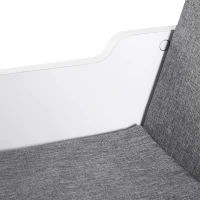 HOMCOM 6-Cubby Bookcase with Seat Cushion, Cube Storage Shelf with Reading Nook for Home Office, Study, Grey(m-15)