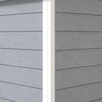 Outsunny 4x5 Lean to Garden Shed with Window Lockable for Garden Tool Storage Grey(m-14)