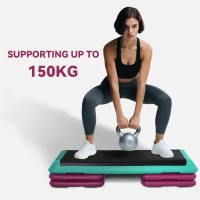 Soozier 3.9"/5.9"/7.9" Aerobic Stepper Exercise with Non-Slip Top for Home, Office, Indoor, Outdoor, Multicolour(m-6)