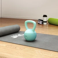 Soozier 9 lb Soft Kettlebell, Sand Filled Weight w/ Grip Handle, Kettlebell Weight for Full Body Workout, Green(m-9)