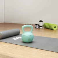 Soozier 26 lb Soft Kettlebell, Sand Filled Weight w/ Grip Handle, Kettlebell Weight for Full Body Workout, Green(m-9)