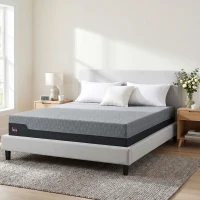 HOMCOM King Mattress, 12 Inch Memory Foam Mattress for Pressure Relief, Graphene Gel Cooling Copper Bed in a Box, Made in USA(m-9)