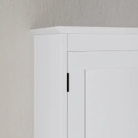 HOMCOM Medicine Cabinet with Adjustable Shelf, Bathroom Wall Cabinet Bathroom Cabinet with Recessed Panels, White(m-13)