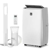 HOMCOM 14000 BTU Portable Air Conditioner, AC Unit with Cool, Dehumidifier, Fan, 549 Sq. ft, 24H Timer On Off, Window Kit