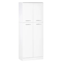 HOMCOM 61" Pantry Cabinet, Kitchen Pantry Storage Cabinet with 2 Doors and Adjustable Shelves, Freestanding Storage Cabinet(m-9)