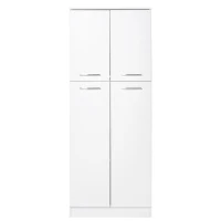 HOMCOM 61" Pantry Cabinet, Kitchen Pantry Storage Cabinet with 2 Doors and Adjustable Shelves, Freestanding Storage Cabinet(m-2)