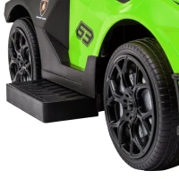 Aosom 3 in 1 Ride on Push Car for Toddlers, Licensed Kids Sliding Car with Safety Protection Footrest Horn, Green(m-9)