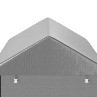 Outsunny 4 x 6ft Outdoor Storage Shed Tent, Portable Shed with Roll-up Door for Motorcycle, Bike, Garden Tools(m-8)