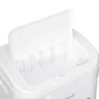 HOMCOM Cooling Fan for Bedroom with Ice Pack, Tower Fan with Remote Control, 3 Modes, 3 Speeds, 7.5H Timer, White(m-12)
