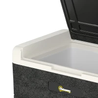 Outsunny 12 Volt Car Refrigerator, 32QT Car Fridge Electric Cooler, 12/24V DC and 100-240V AC, -4-68 ℉, Portable Refrigerator(m-10)