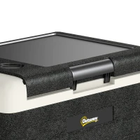 Outsunny 12 Volt Car Refrigerator, 32QT Car Fridge Electric Cooler, 12/24V DC and 100-240V AC, -4-68 ℉, Portable Refrigerator(m-12)