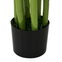 HOMCOM Indoor Fake Plants, Artificial Bamboo Tree with Adjustable Shape for Home Office Living Room Decor, Green(m-11)