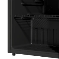 HOMCOM 3.2 Cu.Ft Beverage Refrigerator, 139 Can Beverage Fridge Cooler with Double-Layer Glass Door(m-11)