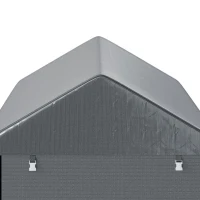 Outsunny 4 x 6ft Outdoor Storage Shed Tent, Portable Shed with Roll-up Door for Motorcycle, Bike, Garden Tools(m-12)