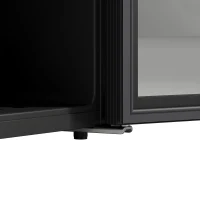 HOMCOM 3.2 Cu.Ft Beverage Refrigerator, 139 Can Beverage Fridge Cooler with Double-Layer Glass Door(m-12)