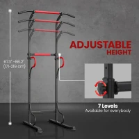 Soozier Power Tower, Pull Up Bar, Dip Station for Home Office Gym Multi-Function Workout Equipment(m-5)