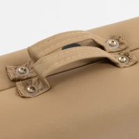 HOMCOM Height Adjustable Professional Salon Spa Facial Couch Bed, Portable Folding Massage Table, Light Brown(m-10)