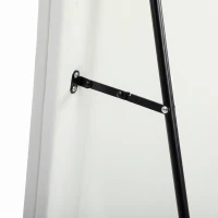 HOMCOM 64" x 24" Full Length Mirror, Floor Mirror Hanging or Wall Mount, with Arched Wavy Bottom Velvet Frame for Bedroom(m-10)