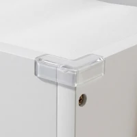 Qaba Baby Changing Table, Diaper Changing Station with Waterproof Pad, 3 Drawers and Large Basket for Newborn & Infant, White(m-9)