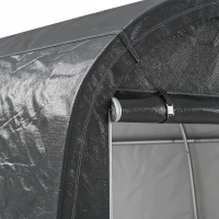 Outsunny 10' x 10' Outdoor Storage Tent, Heavy Duty and Waterproof Portable Shed for Bike, Motorcycle & Garden Tools(m-10)