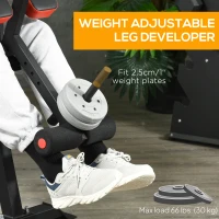 Soozier Adjustable Weight Bench with Squat Rack, Preacher Curl Pad and Leg Developer, Home Gym Bench for Full Body Workout(m-7)