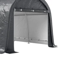 Outsunny 10' x 10' Outdoor Storage Tent, Heavy Duty and Waterproof Portable Shed for Bike, Motorcycle & Garden Tools(m-9)