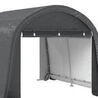 Outsunny 10' x 10' Outdoor Storage Tent, Heavy Duty and Waterproof Portable Shed for Bike, Motorcycle & Garden Tools(m-12)