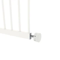 PawHut 30 Inch Tall Pet Gate with Door Dog Gate and Barrier Indoor for Stairs Includes 7", 8", 12" Extensions Kit(m-10)