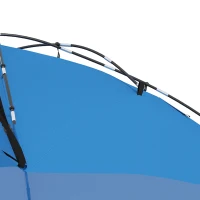 Outsunny Car Awning Camping Tailgate Tent for SUV, 3000mm Waterproof Car Side Awning with Carry Bag, Light Blue(m-11)