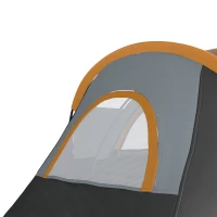 Outsunny 5-6 Person Family Tent, Outdoor Camping Tent with Lighting Hook, Carrying Bag for Camping, Hiking and Travelling, Cream(m-11)
