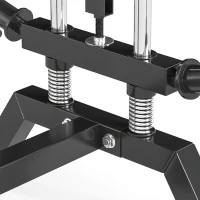 Soozier Wall Mount Cable Station, 16 Positions Adjustable Pulley Machine, Cable Crossover Machine with Lat Pulldown Bar(m-11)