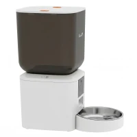 PawHut Automatic Cat Feeder, 2.4G WiFi, Smart APP Control 8L Pet Feeder Dispenser 1-10 Meals with 10s Meal Call Back(m-9)