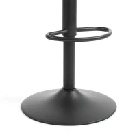 HOMCOM Bar Stools Adjustable Swivel Kitchen Chairs with Backrest Set of 2 for Kitchen Island Black(m-11)