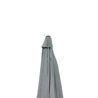 Outsunny 8.5 ft Outdoor Market Table Umbrella, Round Patio Umbrella with Tilt and Crank for Garden, Backyard, Deck, Dark Grey(m-12)