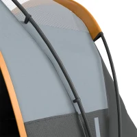 Outsunny 5-6 Person Family Tent, Outdoor Camping Tent with Lighting Hook, Carrying Bag for Camping, Hiking and Travelling, Cream(m-9)
