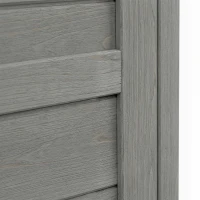 PawHut Rabbit Hutch Outdoor, 48"L Large Wooden Bunny Cage with Run, Grey(m-10)