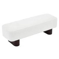 Upholstered Entryway Bench with High-Density Foam, Space-Saving Hallway Seating with Solid Wood Frame, 56.5'' L x 18.5'' W x 18'' H, Walnut(m-13)