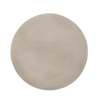 Outdoor Side Table with Highly Durable Structure, Lightweight Accent Table with Concrete Construction, 15'' L x 15'' W x 19'' H, Light Grey(m-9)