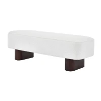 Upholstered Entryway Bench with High-Density Foam, Space-Saving Hallway Seating with Solid Wood Frame, 56.5'' L x 18.5'' W x 18'' H, Walnut(m-10)