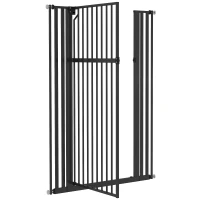PawHut 55" Extra Tall Pet Gate 30-41" Wide Adjustable Baby Gate Pressure Mounted for Doorways, Hallways, Stairs(m-9)