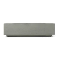 50,000 BTU Propane Fire Table with Powder-Coated Iron Frame, Smokeless Liquid Fireplace with Durable Construction, 56'' L x 26'' W x 15'' H, Light Gray(m-11)