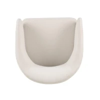 4-Piece Modern Upholstered Dining Chair Set with Curved Back, Fabric Kitchen Side Chairs with High-Density Foam, 22.5'' L x 24'' W x 30.5'' H, Beige(m-7)