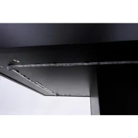 Modern Lift-Up Coffee Table with Bluetooth App-Controlled RGB Lights, Functional Center Table with Hidden Storage, 39.5" L x 19.5" W x 22" H, Black(m-10)