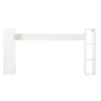 Stylish TV Wall Unit Set for TVs up to 80 Inches with Display Cabinets, Spacious Media TV Cabinet Set with 3 Doors, 71" L x 13.5" W x 48.5" H, White(m-11)