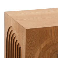 Farmhouse End Table with Rubber Floor-Protecting Pads, Accent Coffee Table for Living Room or Bedroom, 19'' L x 19'' W x 19'' H, Natural + Light Brown(m-9)