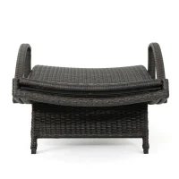 Set of 2 PE Rattan Chaise Lounge with Weather-Resistant Loungers, Adjustable Poolside Recliners with Folding Legs, 78.5'' L x 31'' W x 20.5'' H, Brown Multi(m-8)
