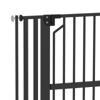 PawHut 55" Extra Tall Pet Gate 30-41" Wide Adjustable Baby Gate Pressure Mounted for Doorways, Hallways, Stairs(m-10)